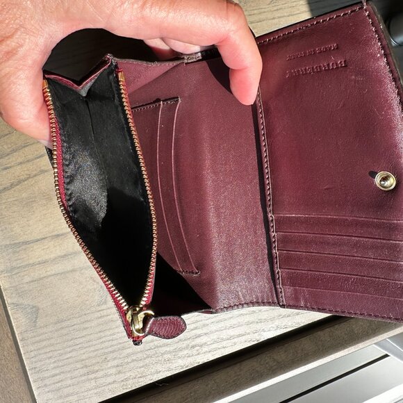 Burberry Burgundy House Check Wallet, Exceptional Condition! - Picture 14 of 14